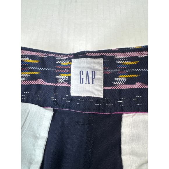 Gap‎ Shorts Womens Multicolor Striped City Short Chino Twill Stretch Size 8 - Picture 3 of 5